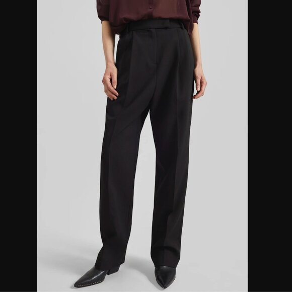 FRANKIE SHOP Bea Suit Pleated Trouser Pants - Black XS $229 - Picture 2 of 8